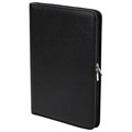 Папка из натуральной кожи на молнии, 340х250х30 мм, черная, 8-011 240363