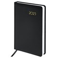 Ежедневник датированный 2025 А5 138x213 мм BRAUBERG "Select", балакрон, черный, 115808 115808