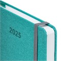 Ежедневник датированный 2025 А5 138x213 мм, BRAUBERG "Mosaic", под кожу, карман для ручки, бирюза, 115837 115837