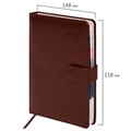 Ежедневник датированный 2025 А5 148х218 мм GALANT "Ritter", под кожу, коричневый, 115715 115715