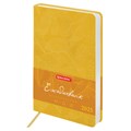 Ежедневник датированный 2025, А5, 138x213 мм, BRAUBERG "Foliage", под кожу гибкий, желтый, 115853 115853