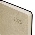 Ежедневник датированный 2025, А5, 138x213 мм, BRAUBERG "Stylish", под кожу гибкий, бежевый, 115828 115828