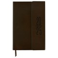 Ежедневник датированный 2025, А5, 138x213 мм, BRAUBERG "Towny", под кожу, клапан, коричневый, 115766 115766