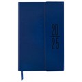 Ежедневник датированный 2025, А5, 138x213 мм, BRAUBERG "Towny", под кожу, клапан, синий, 115765 115765