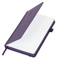 Ежедневник датированный 2025, А5, 138х213 мм, BRAUBERG "Plain", под кожу, резинка, держатель для ручки, фиолетовый, 115919 115919