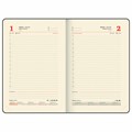 Ежедневник датированный 2025, А5, 143х218 мм, BRAUBERG "Journal", под кожу, застежка, органайзер, красный, 115880 115880