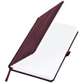 Ежедневник недатированный А5 (138x213 мм) BRAUBERG "Wood", кожзам, резинка, 136 л., бордовый, 111675 111675