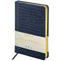 Ежедневник недатированный А5 (138х213 мм) BRAUBERG "Comodo", под кожу, 160 л., темно-синий, 113500 113500
