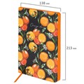 Ежедневник недатированный А5 (138х213 мм), BRAUBERG VISTA, под кожу, гибкий, 136 л., "Orange story", 112018 112018