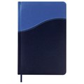Ежедневник недатированный А5 138х213 мм BRAUBERG "Bond" под кожу, 160 л., темно-синий/синий, 126220 126220