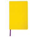 Ежедневник недатированный А5 138х213 мм BRAUBERG "Flex" под кожу, гибкий, 136 л., желтый, 111680 111680