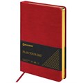 Ежедневник недатированный А5 138х213 мм BRAUBERG "Iguana" под кожу, 160 л., красный, 125092 125092