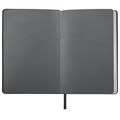 Ежедневник недатированный А5 138х213 мм BRAUBERG "Metallic", под кожу, 136 л., гибкий, графитовый, 113375 113375