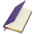 Ежедневник недатированный А5, 138х213 мм, BRAUBERG "Iguana", под кожу, 160 л., сиреневый, 114455 114455