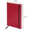 Ежедневник недатированный БОЛЬШОЙ ФОРМАТ 210х297 мм А4, BRAUBERG "Office", 160 л., красный, 113286 113286