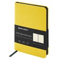 Ежедневник недатированный МАЛЫЙ 100х150 мм А6 BRAUBERG "Metropolis Mix", под кожу, 136 л., желтый, 113303 113303
