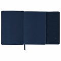 Ежедневник с магнитным клапаном недатированный, под кожу, А5, темно-синий, BRAUBERG "Magnetic X", 113279 113279