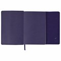 Ежедневник с магнитным клапаном недатированный, под кожу, А5, фиолетовый, BRAUBERG "Magnetic X", 113282 113282