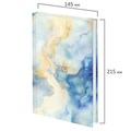 Ежедневник датированный 2025 145х215 мм, А5, STAFF, ламинированная обложка, "Blue Marble", 116021 116021
