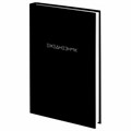 Ежедневник недатированный А5 145х215 мм, ламинированная обложка, 160 л., STAFF, "Black Style", 115561 115561