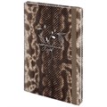 Ежедневник недатированный с резинкой А5 145х203 мм, BRAUBERG, твердый, 128 л., "Snake print", 116286 116286