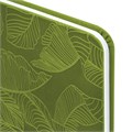 Еженедельник датированный 2025 МАЛЫЙ ФОРМАТ 95х155 мм А6, BRAUBERG "Foliage", под кожу, зеленый, 115988 115988