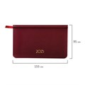 Еженедельник датированный 2025 МАЛЫЙ ФОРМАТ 95х155 мм А6, BRAUBERG "Select", балакрон, бордовый, 115984 115984