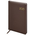 Еженедельник датированный 2025, А5, 145х215 мм, BRAUBERG "Select", балакрон, коричневый, 115973 115973