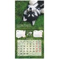 Календарь настенный перекидной на 2025 г., BRAUBERG, 12 листов, 29х29 см, "Детёныши", 116171 116171