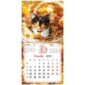 Календарь настенный перекидной на 2025 г., BRAUBERG, 12 листов, 29х29 см, "Милые котики", 116164 116164