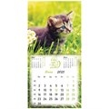 Календарь настенный перекидной на 2025 г., BRAUBERG, 12 листов, 29х29 см, "Милые котики", 116164 116164