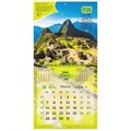 Календарь настенный перекидной на 2025 г., BRAUBERG, 12 листов, 29х29 см, "Чудеса света", 116162 116162