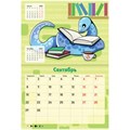 Календарь-планер настенный перекидной на 2025 г., BRAUBERG, 12 листов, 30х22 см, "История змейки", 116174 116174