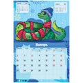 Календарь-планер настенный перекидной на 2025 г., BRAUBERG, 12 листов, 30х22 см, "История змейки", 116174 116174