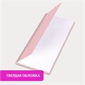 Еженедельник недатированный с резинкой 171х93 мм, BRAUBERG, твердый, 64 л., "Minimal", розовый, 116310 116310