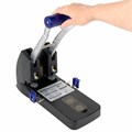 Дырокол металлический МОЩНЫЙ BRAUBERG "EXTRA Heavy duty", до 160 листов, черно-синий, 272722 272722