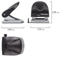 Дырокол BRAUBERG "G-Line", до 40 листов, черный, 224341 224341