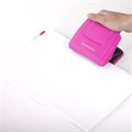 Дырокол BRAUBERG "SUPER", до 30 листов, цвет маджента и черный, 272745 272745