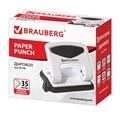 Дырокол металлический BRAUBERG "PN-150M", до 35 листов, белый, 227790 227790