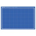 Коврик (мат) для резки BRAUBERG EXTRA 5-слойный, А3 (450х300 мм), двусторонний, толщина 3 мм, синий, 237177 237177