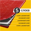 Коврик (мат) для резки ОСТРОВ СОКРОВИЩ, 5-ти слойный, А2 (600х450 мм), двусторонний, толщина 3 мм, 237443 237443