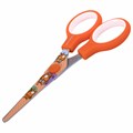 Ножницы 130 мм оранжевые, с цветной печатью "Котики", закругленные, BRAUBERG KIDS, 238351 238351