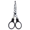 Ножницы 130 мм с цветной печатью "Далматин", чёрно-белые, закругленные, BRAUBERG KIDS, 232276 232276