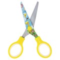 Ножницы 130 мм с цветной печатью "Жирафы", жёлтые, закругленные, BRAUBERG KIDS, 232269 232269