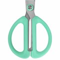 Ножницы 137 мм, резиновые рукоятки, пастельный мятный, чехол на лезвии, BRAUBERG KIDS, 238354 238354