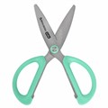 Ножницы 137 мм, резиновые рукоятки, пастельный мятный, чехол на лезвии, BRAUBERG KIDS, 238354 238354