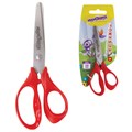 Ножницы ЮНЛАНДИЯ "ВЕТЕРОК", 130 мм, ассиметричные ручки, упаковка с подвесом, ассорти, 236979 236979