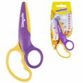 Ножницы ЮНЛАНДИЯ "ЁЖИК", 127 мм, безопасные пластиковые лезвия, эргономичные ручки, ассорти, 236982 236982