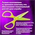 Ножницы ЮНЛАНДИЯ "МУЛЬТЯШКИ", 125 мм, с безопасными пластиковыми лезвиями, зеленые, 236983 236983