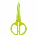 Ножницы ЮНЛАНДИЯ "МУЛЬТЯШКИ", 125 мм, с безопасными пластиковыми лезвиями, зеленые, 236983 236983